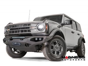 Ford Bronco Front Bumper - Fab Fours - Matrix - w/o Guard Ford Bronco Front Bumper - Fab Fours - Matrix - w/o Guard